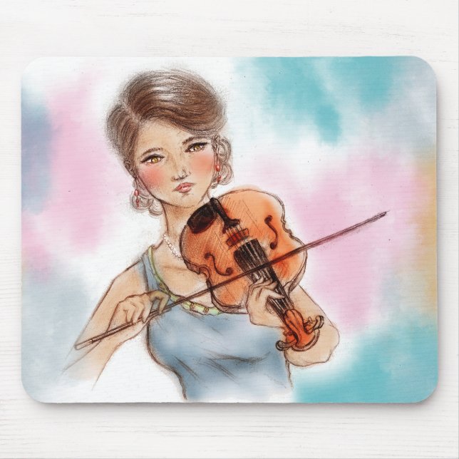 Vintage art mousepad original - Violin (Frente)