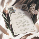 Vintage Art Nouveau - Cartão de Detalhes de Casame<br><div class="desc">Apresentando nosso Cartão de Detalhes do Casamento Vintage Art Nouveau, um design delicado que desenhar inspiração das obras icônicas de William Morris e da era Belle Époque. Com verde e florais entrelaçados, este cartão é uma homenagem a um período conhecido pelo seu florescimento artístico e beleza única. Os casamentos temáticos...</div>