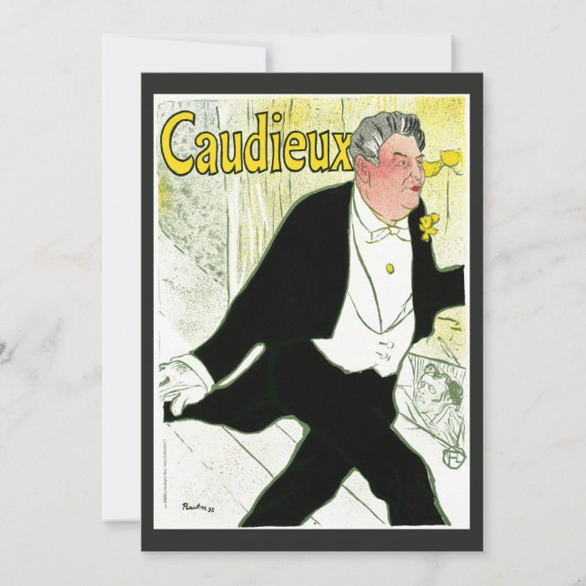 Vintage Art Nouveau, Caudieux, por Toulouse Lautre (Frente)