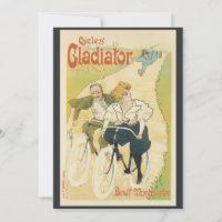 Vintage Art Nouveau, Gladiator Ciclos Bicicletas