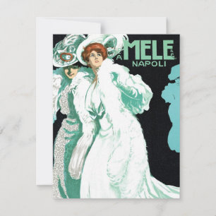 Vintage Art Nouveau, Moda Italiana, Mulheres Ricos