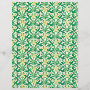 Vintage Art Nouveau snowdrop padrão floral