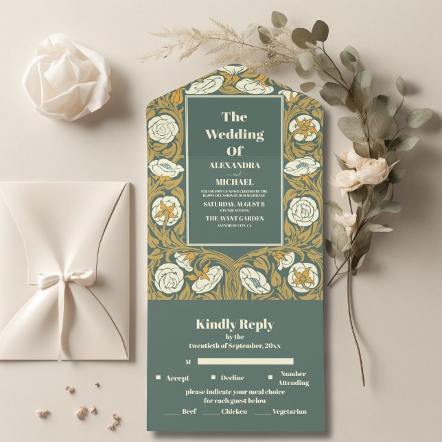 Vintage Art Nouveau Wedding (Criador carregado)