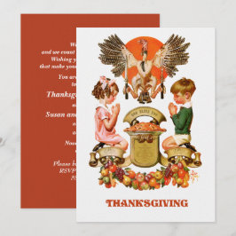 Vintage Art Thankand Janta Convite