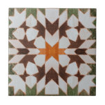 Vintage Azulejo marroquino - Estilo problemático<br><div class="desc">Azulejo marroquino de mosaico,  vintage,  aflita,  no estilo marroquino,  azulejos cerâmicos com padrões de forma geométrica. Laranja,  cinza,  esbranquiçada. Crie uma vibração exótica boho com sotaque azulejo mosaico. Solteiro usa azulejo,  ou usa como backsplash,  azulejos de coração de lareira,  banheiro.</div>