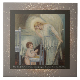 Vintage Azulejo religioso de Natal Cerâmico + dese