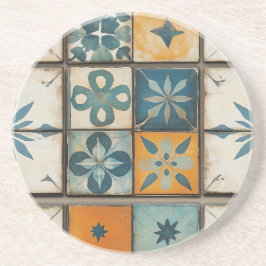 Vintage Azulejo Sandstone Porta copos