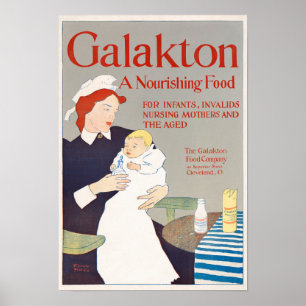 Vintage Baby Fórmula Advertisement Poster