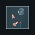 Vintage badminton impressão - mão desenhada para v<br><div class="desc">Adicione seu próprio texto, altere a cor de fundo também. Selecione o tamanho do impressão usando o menu suspenso acima e você pode clicar no botão "editar design" para personalizar o trabalho de arte para ajustado de qualquer tamanho de papel. Adquira um poster simples ou uma versão totalmente enquadrada e...</div>