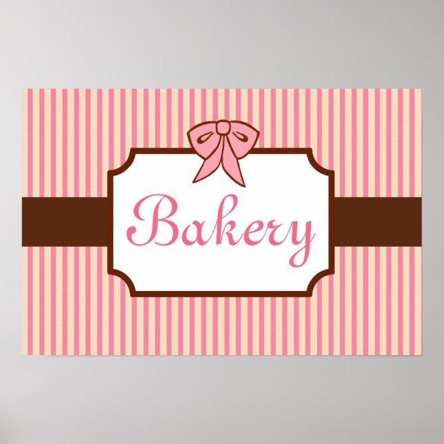 Vintage Bakery - Sinal de Impressão (Frente)