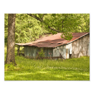 Vintage Barn em Fotografia no Tennessee Primavera