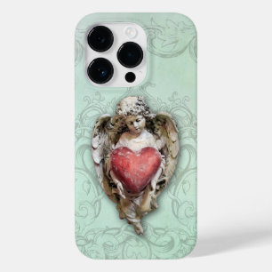 Vintage Barroco Cherub com Coração