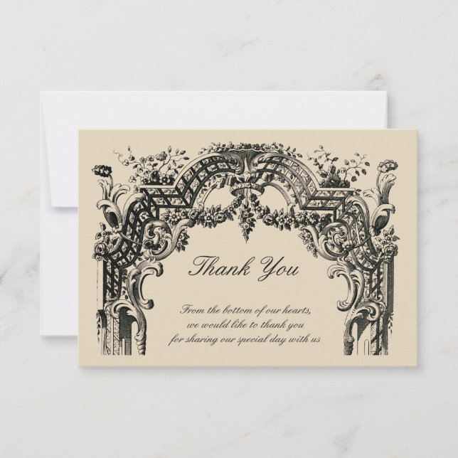 Vintage Barroco Rococó - Obrigado (Frente)