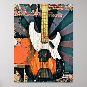 Vintage Bass Poster
