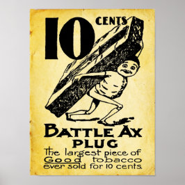 Vintage Batalha Ax Impressão