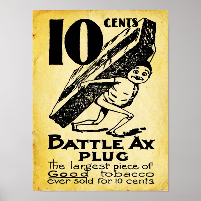 Vintage Batalha Ax Impressão (Frente)