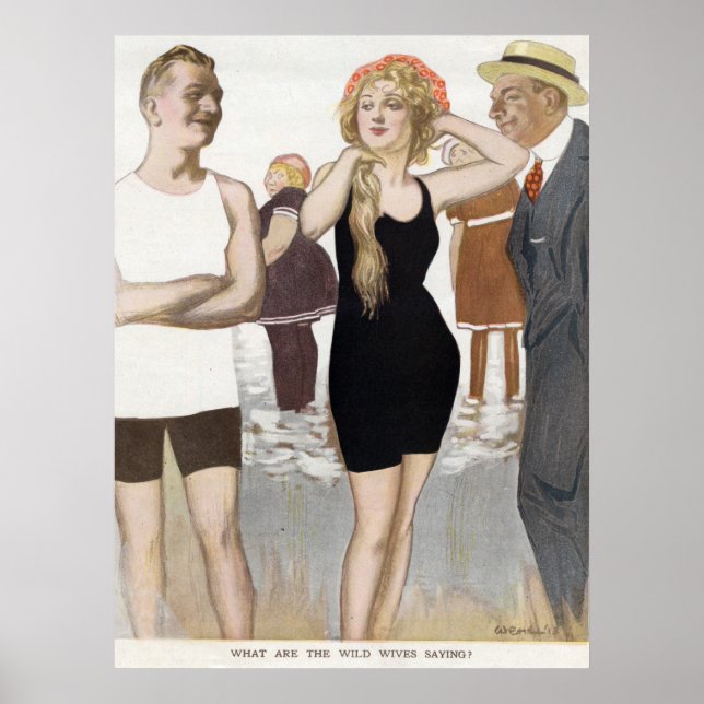 Vintage Bathing Beauty Poster (Frente)