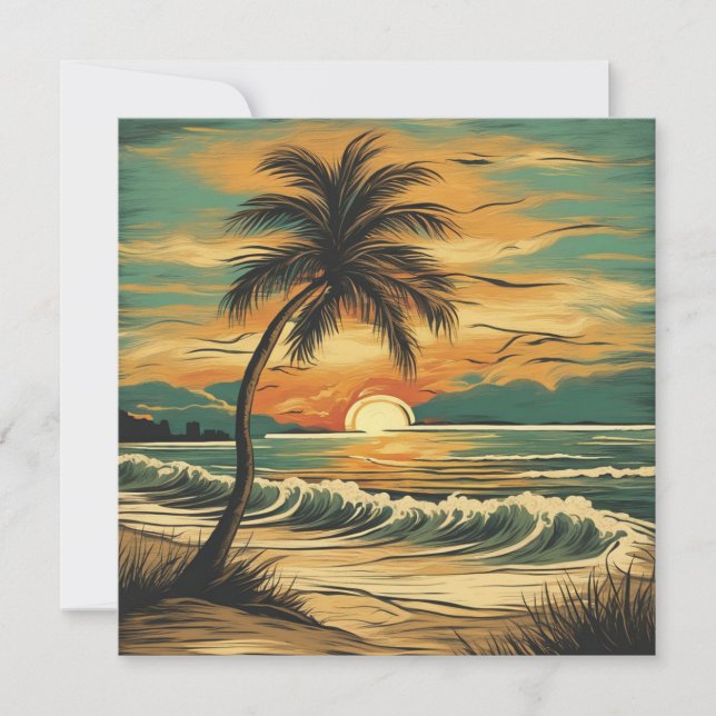 Vintage Beach - 1 Card (Frente)