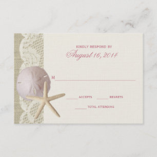 Vintage Beach e Lace Ivory RSVP