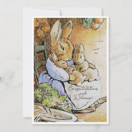 Vintage Beatrix Potter Novos Parabéns Gêmeos