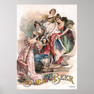 Vintage Beer Advertisement Poster
