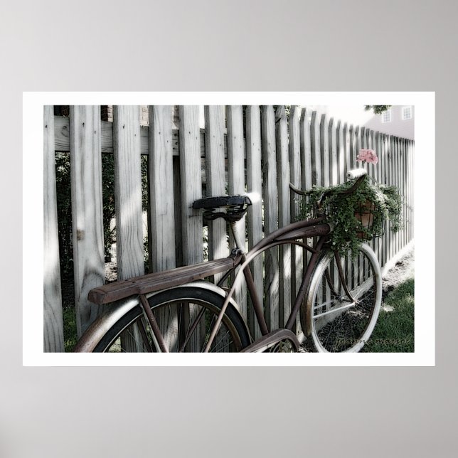 Vintage Bicycle1 Poster Print (Frente)