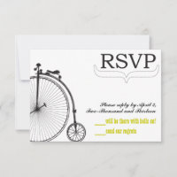 Vintage Bicycle Love RSVP