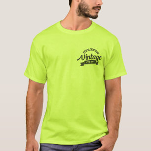 Vintage Birthday T-Shirt - Design de Retrô Persona