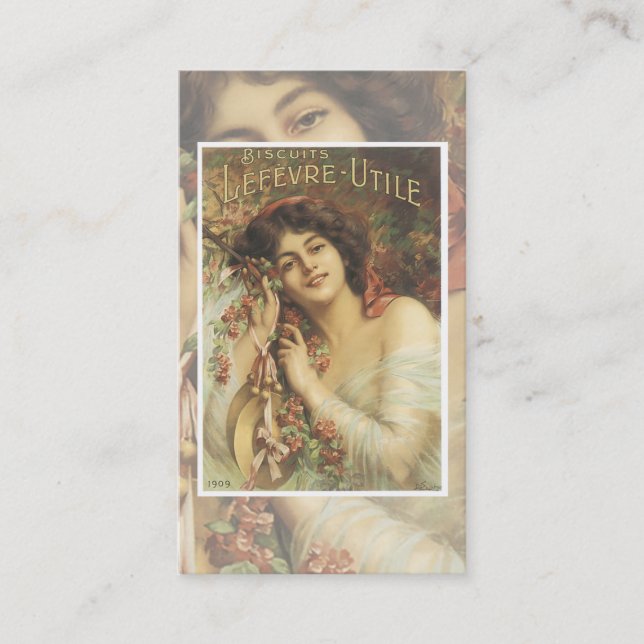 Vintage Biscuit Cartão de visita (Frente)