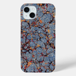 Vintage Black and Dourado Marbled Paper