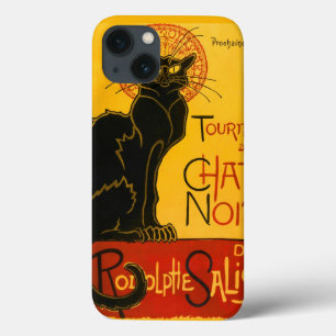 Vintage Black Cat Art Nouveau Paris Cute Chat Noir