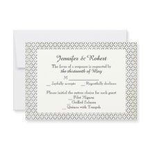 Vintage Black Cream Diamond Resposta de Casamento