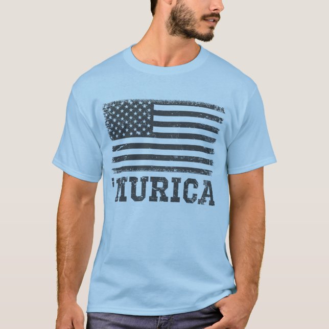 Vintage Black Flag 'Murica T-Shirt (Frente)