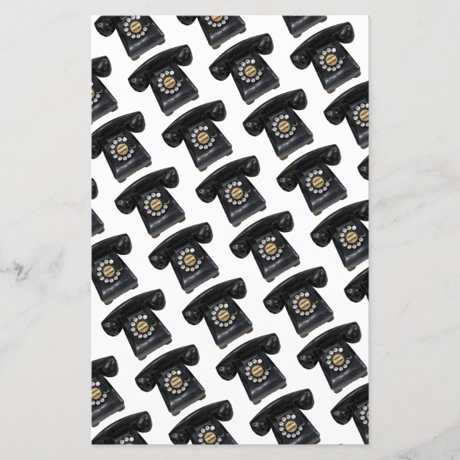 Vintage Black Rotular Phone (Frente)