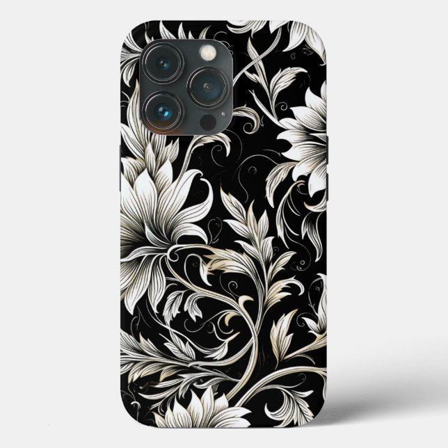 Vintage Black & White Floral (Verso)