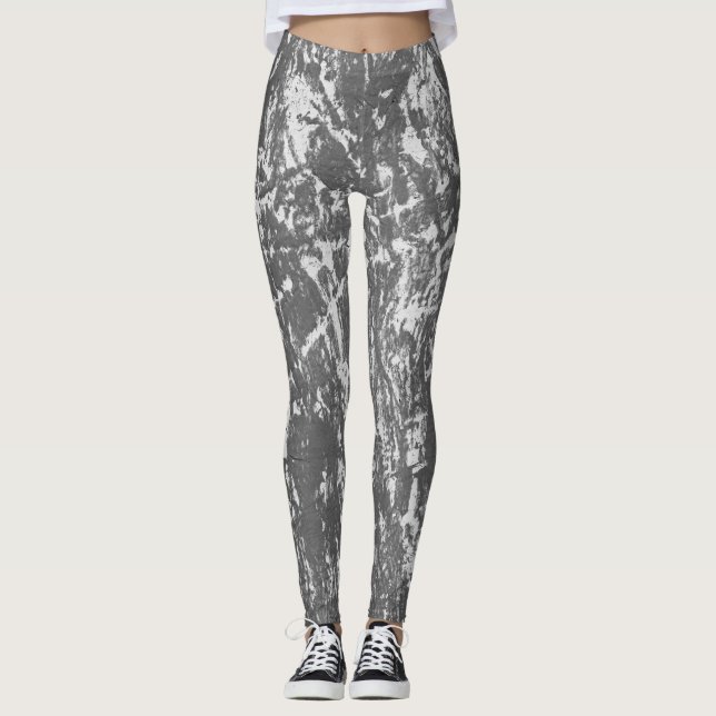 Vintage Black & White Leggings  (Frente)