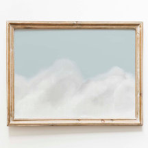 vintage blue sky bersersery poster