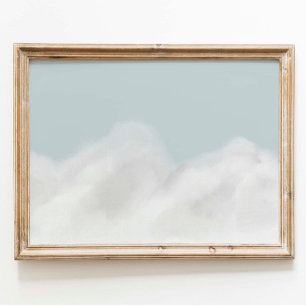 vintage blue sky bersersery poster