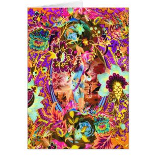 Vintage Bohemian Goddese Neon - Cartão de Saudaç