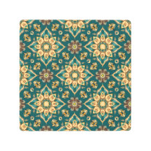 Vintage Boho Floral Mandala Padrão - Deco Elegante
