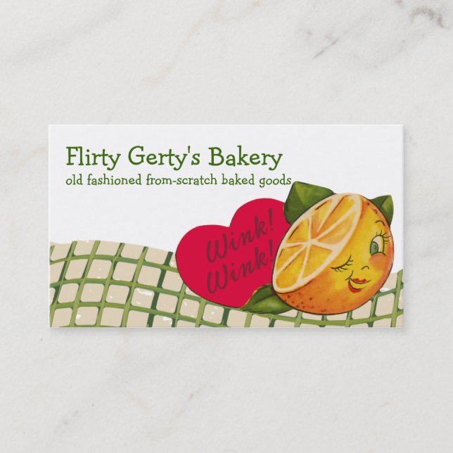 Vintage bonito que pisc o cartão alaranjado do (Frente)