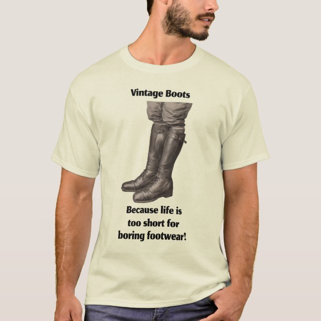 Vintage Boots T-Shirt (Frente)