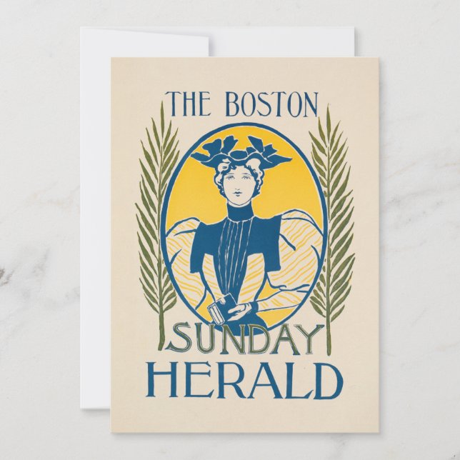 Vintage Boston Sunday Herald (Frente)