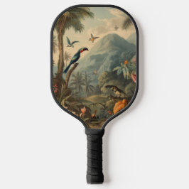 Vintage botânica de tucanos e flores