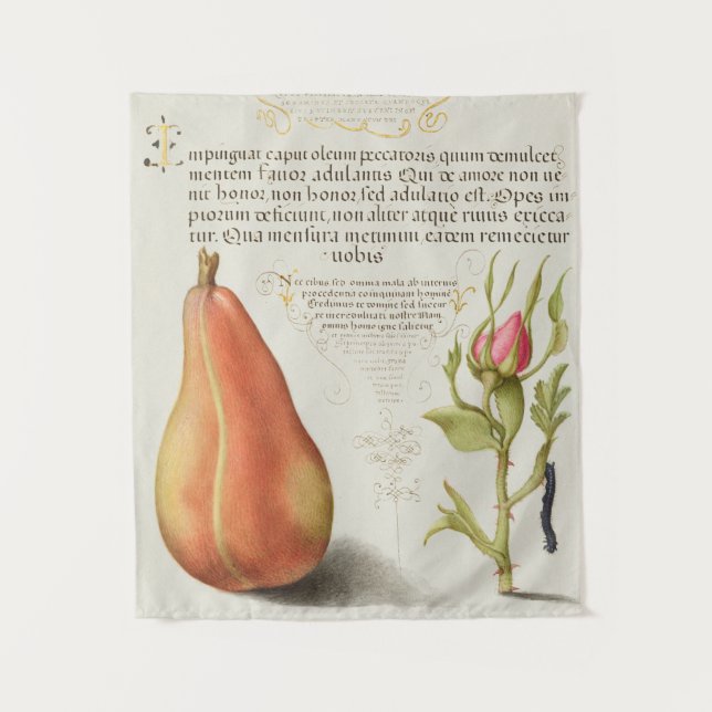 Vintage Botanical Tapeçaria (Frente)