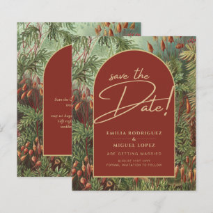 Vintage Botanical Terracotta Florals Arch WEDDING
