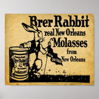 Vintage Brer Rabbit Molass New Orleans Impressão