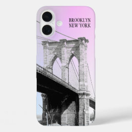 Vintage Brooklyn Bridge Blue Sky