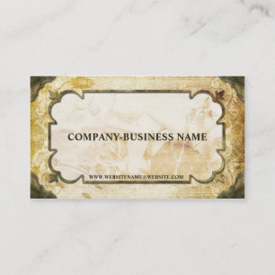 Vintage Brown & cartões de visitas do papel do