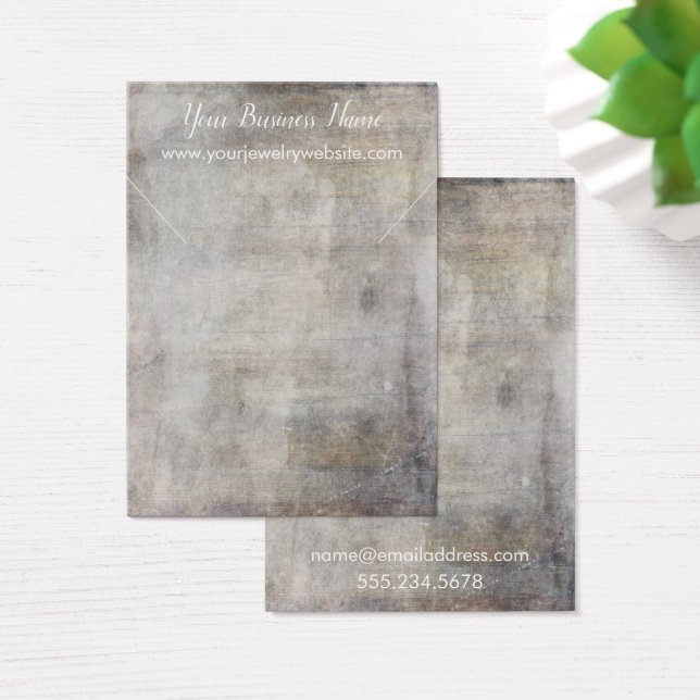 Vintage Browns Grunge Necklace Display Card (Mesa)